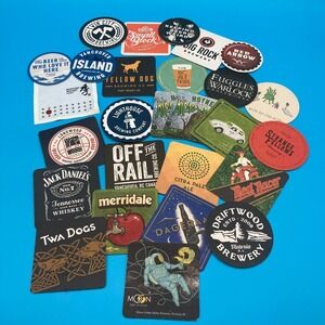 Large Lot of BC Craft Beer & Spirits Coasters - 25+ Pieces